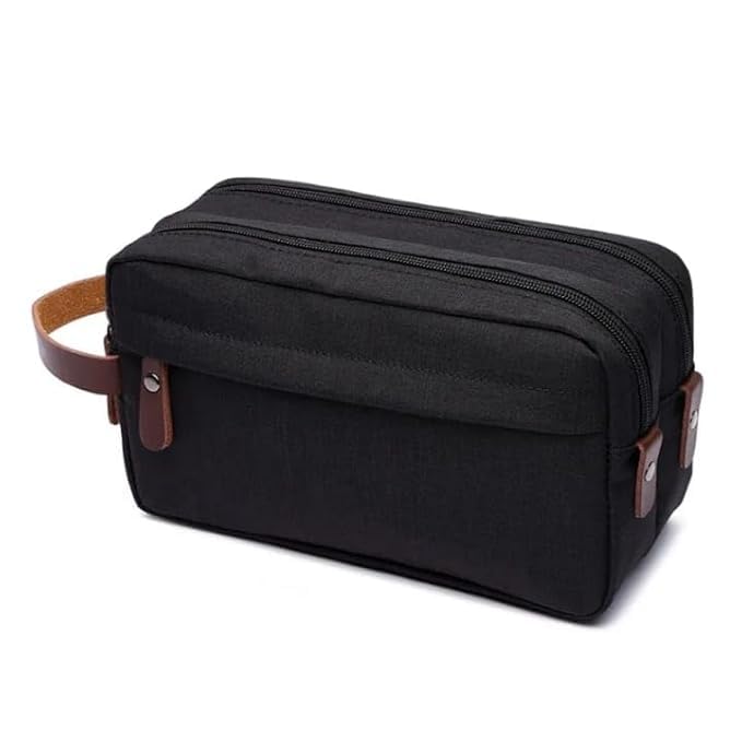 Shaving Kit Toiletry Bag – Travel Organizer (Black)