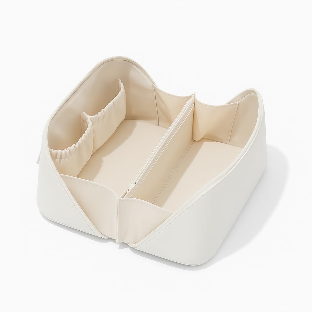 Travel Cosmetic Organizer Bag (Beige)