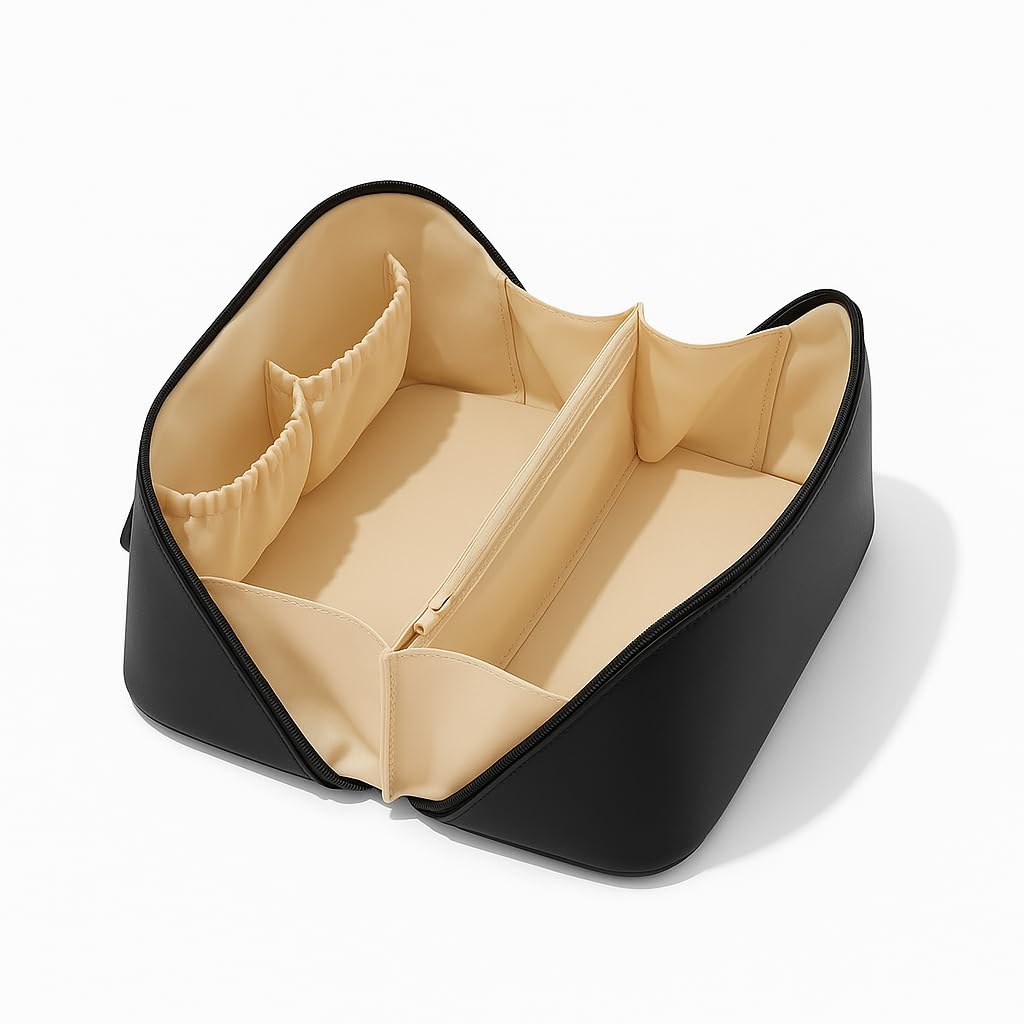 Travel Cosmetic Organizer Bag (Black)