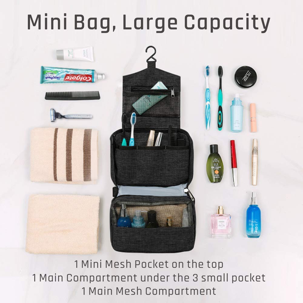 Multipurpose Travel Toiletry Bag (Black)