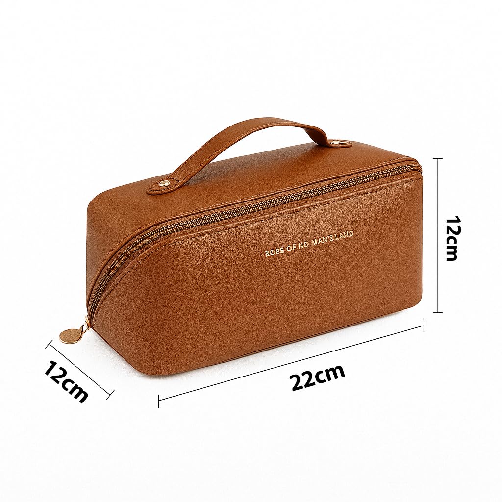 Travel Cosmetic Organizer Bag (Brown)
