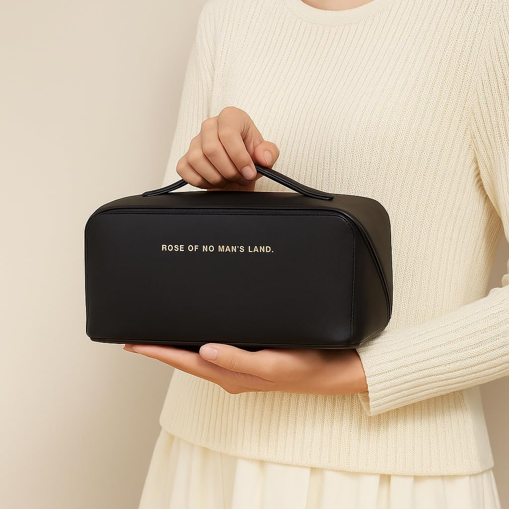 Travel Cosmetic Organizer Bag (Black)