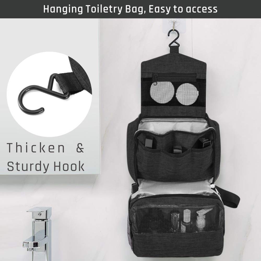Multipurpose Travel Toiletry Bag (Black)