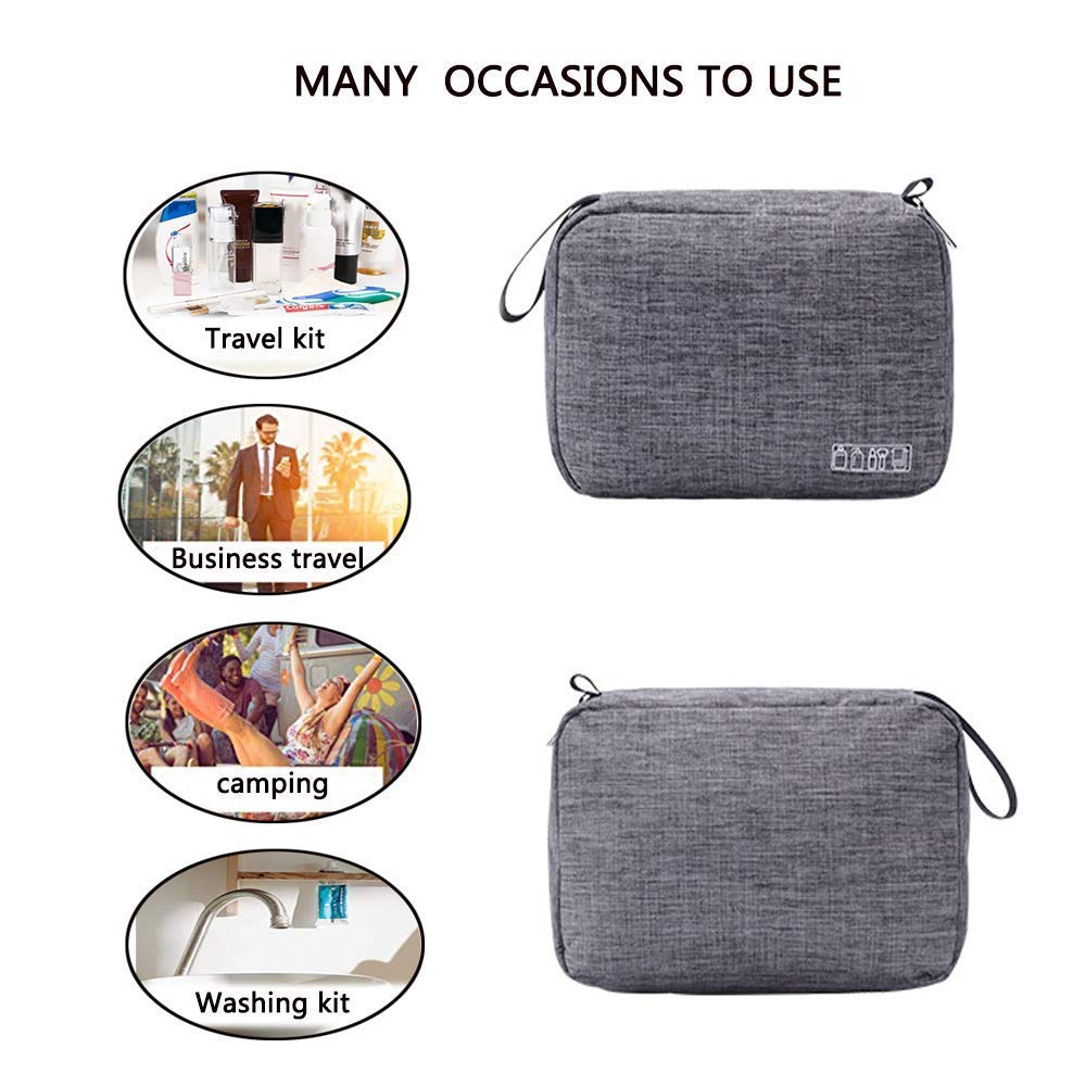 Multipurpose Travel Toiletry Bag (Gray)