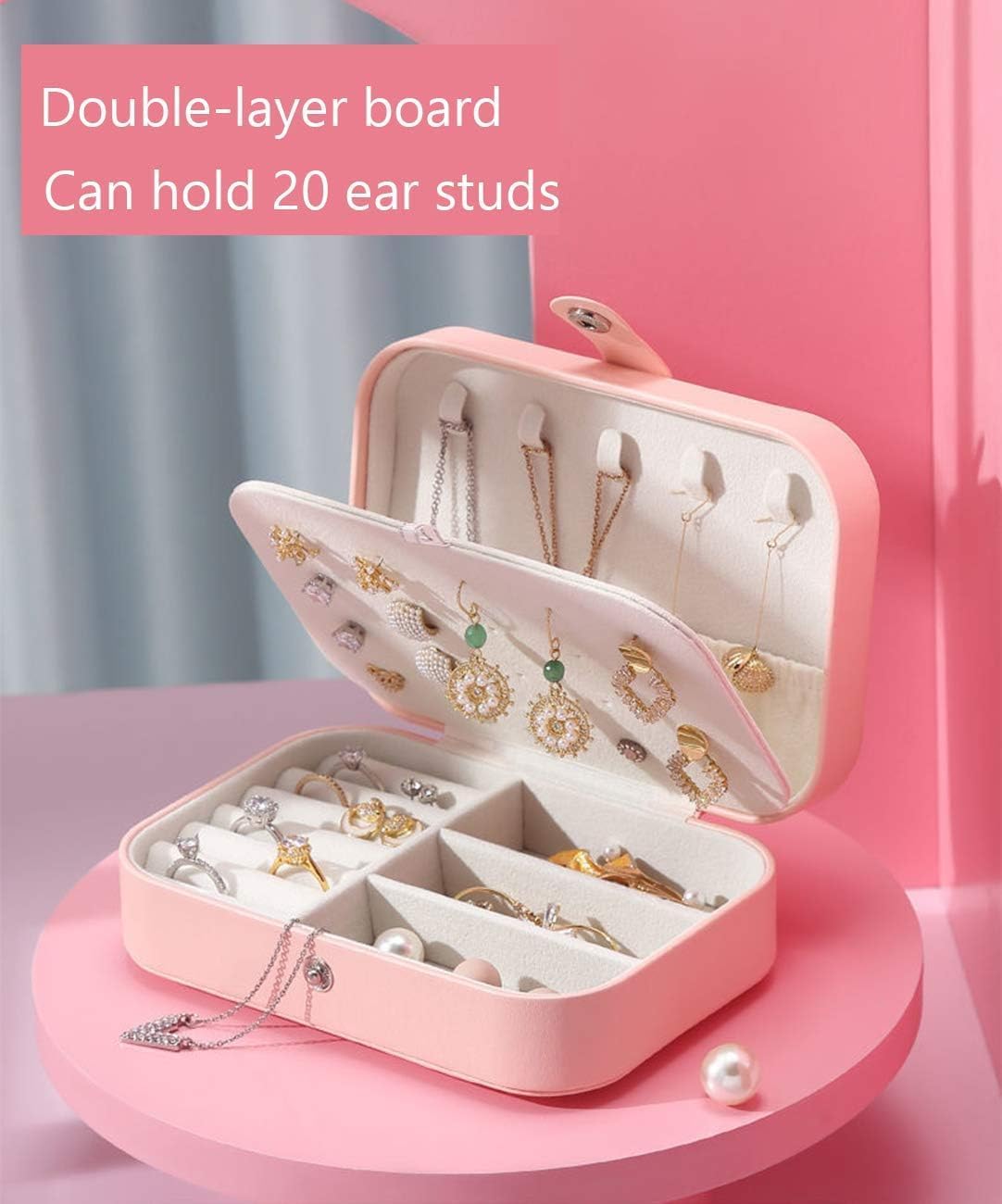 Mini Travel Jewelry Organizer Box