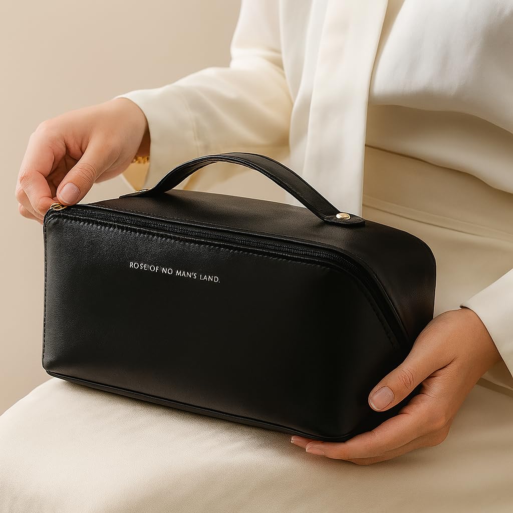 Travel Cosmetic Organizer Bag (Black)
