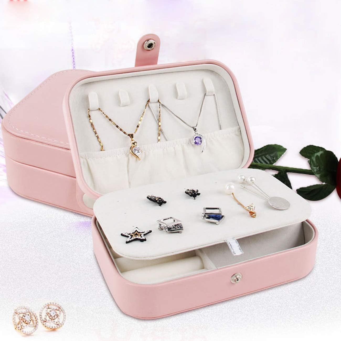 Mini Travel Jewelry Organizer Box