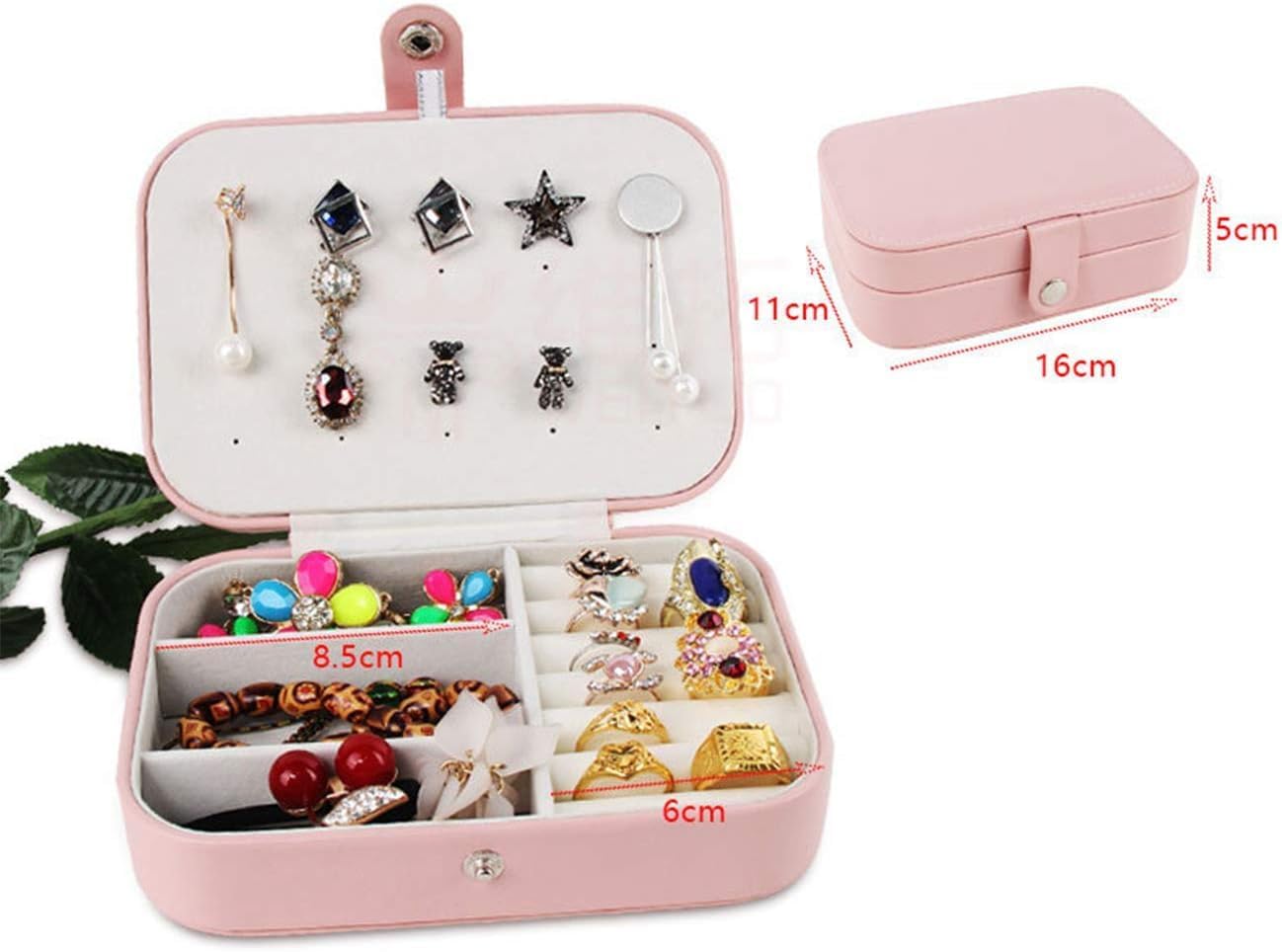 Mini Travel Jewelry Organizer Box