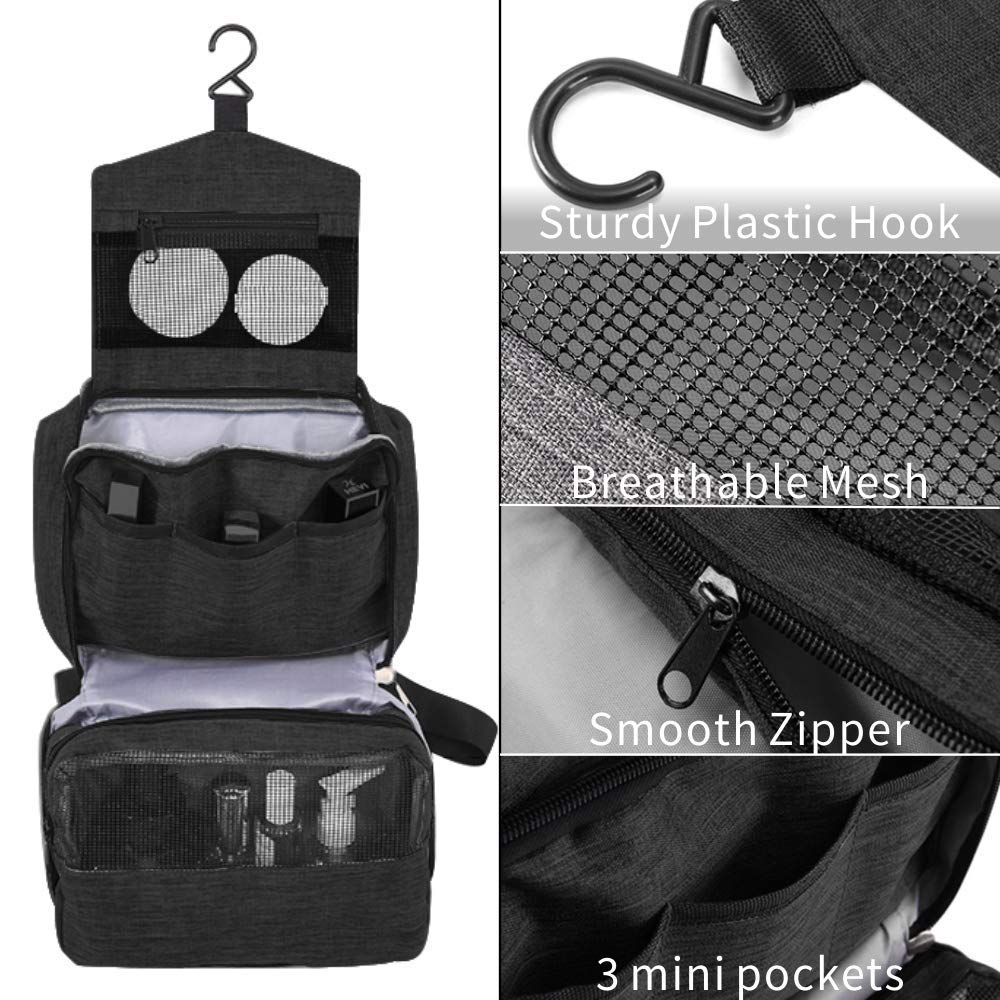 Multipurpose Travel Toiletry Bag (Black)